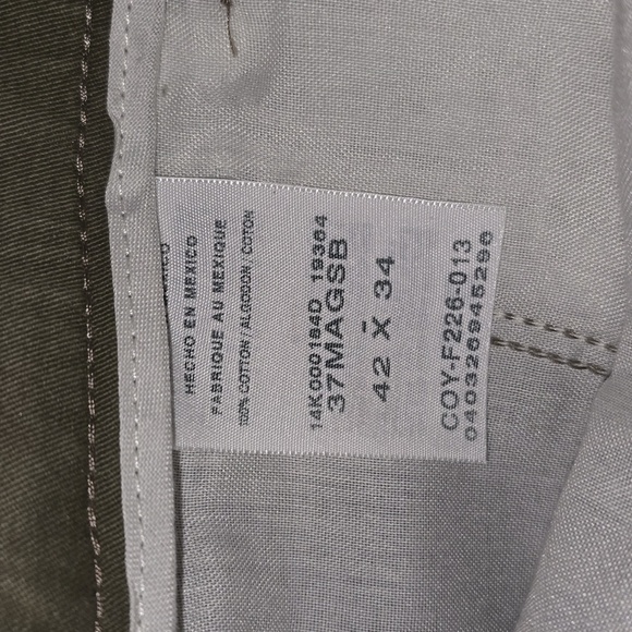 Magellan Outdoors Flat Front Olive Green Mens Size 42 - Picture 11 of 14